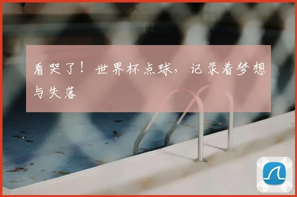看哭了！世界杯点球，记录着梦想与失落