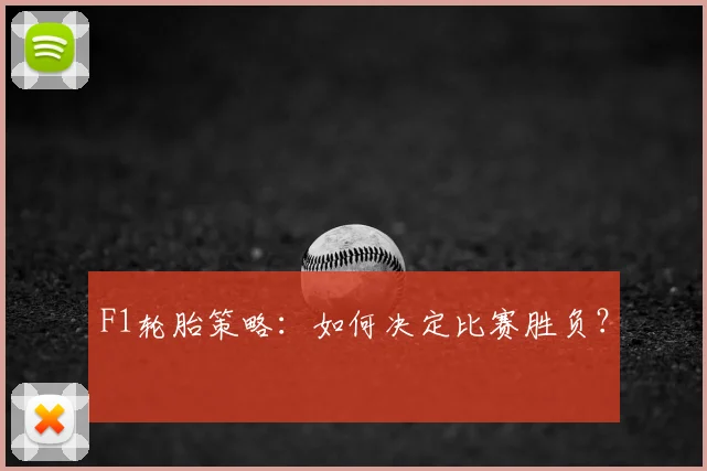 F1轮胎策略：如何决定比赛胜负？